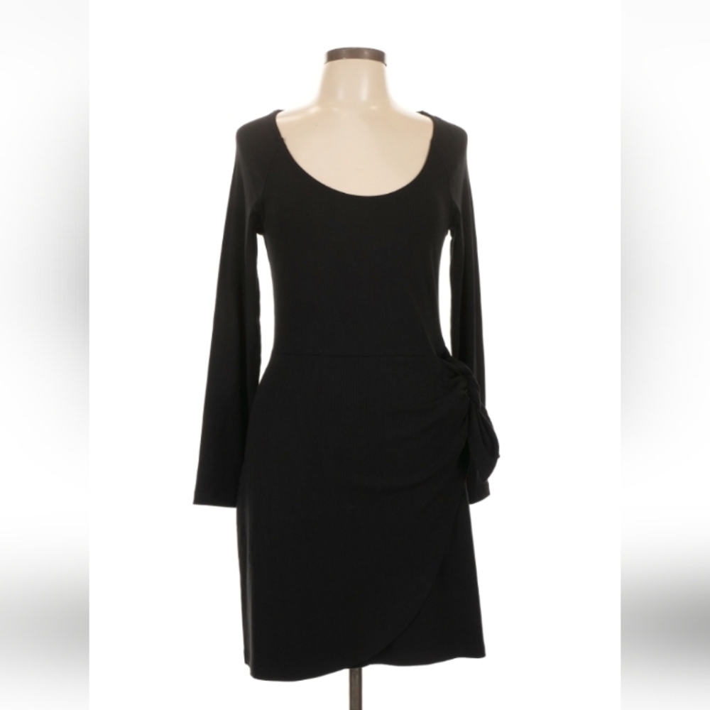 & Other Stories Black Cut‑Out Long Sleeve Sheath Dress NWT Size L
